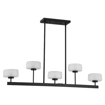 Falster 5-Light LED Linear Chandelier, Matte Black