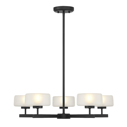 Savoy House Falster 5-Light LED Chandelier, Matte Black - 1-5409-5-89