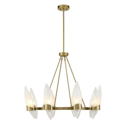 Savoy House Nouvel 8-Light Chandelier, Warm Brass - 1-5502-8-322