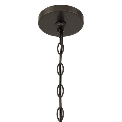 Savoy House Woodlawn 28in 5-Light Chandelier | Transitional Mediterranean Bronze Metal | Dining Room & Entryway | 28 x 28 x 29.88 in | Model 1-5999-5-15