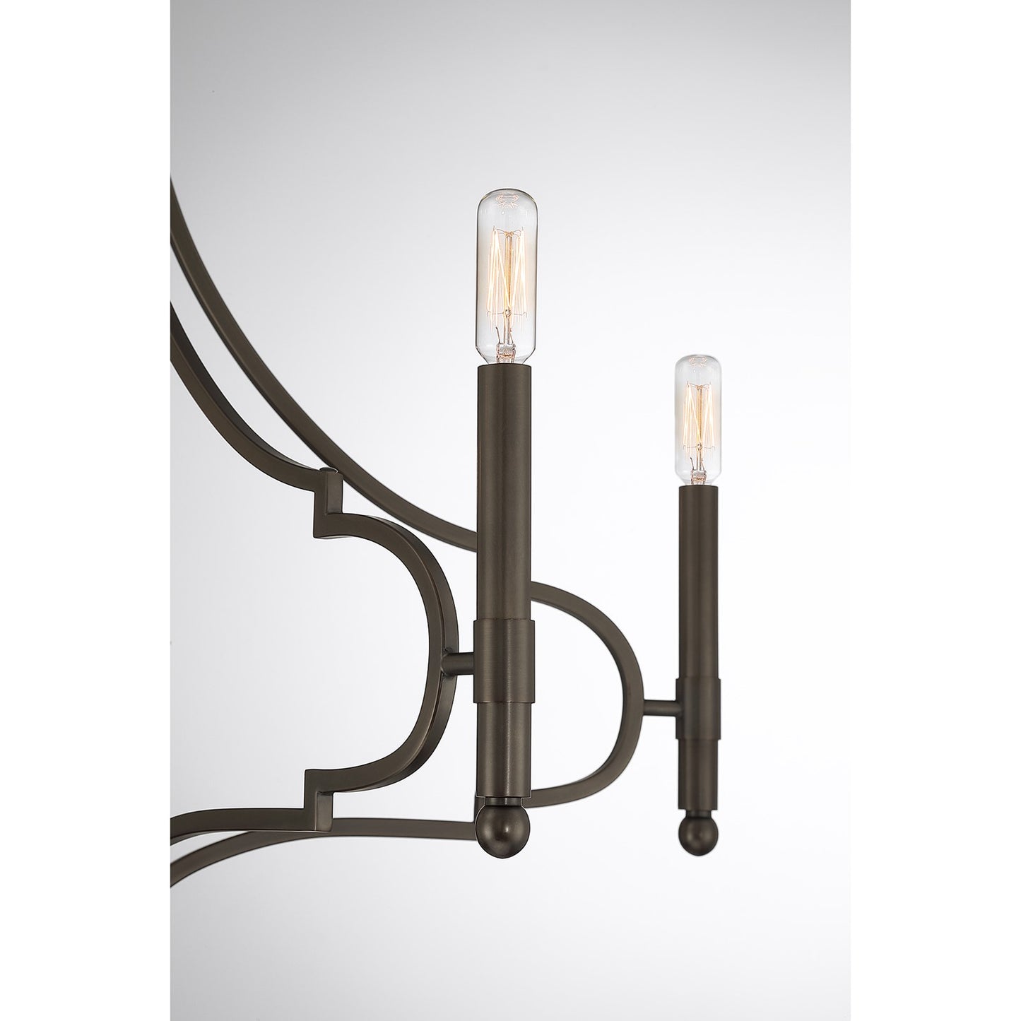 Savoy House Woodlawn 28in 5-Light Chandelier | Transitional Mediterranean Bronze Metal | Dining Room & Entryway | 28 x 28 x 29.88 in | Model 1-5999-5-15