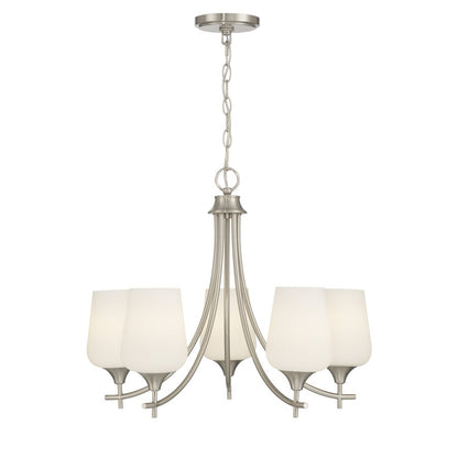 Savoy House Essentials Octave Lt Chandelier, Satin, Satin Nickel