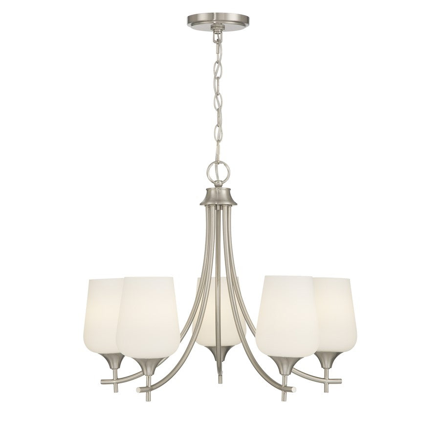Savoy House Essentials Octave Lt Chandelier, Satin, Satin Nickel