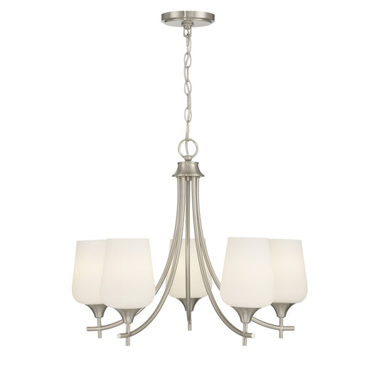 Savoy House Essentials Octave Lt Chandelier, Satin, Satin Nickel