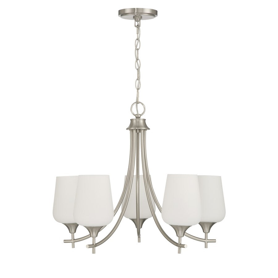 Savoy House Essentials Octave Lt Chandelier, Satin, Satin Nickel