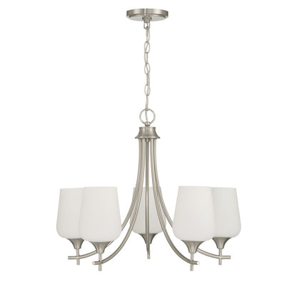 Savoy House Essentials Octave Lt Chandelier, Satin, Satin Nickel