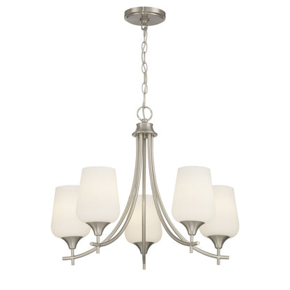 Savoy House Essentials Octave Lt Chandelier, Satin, Satin Nickel