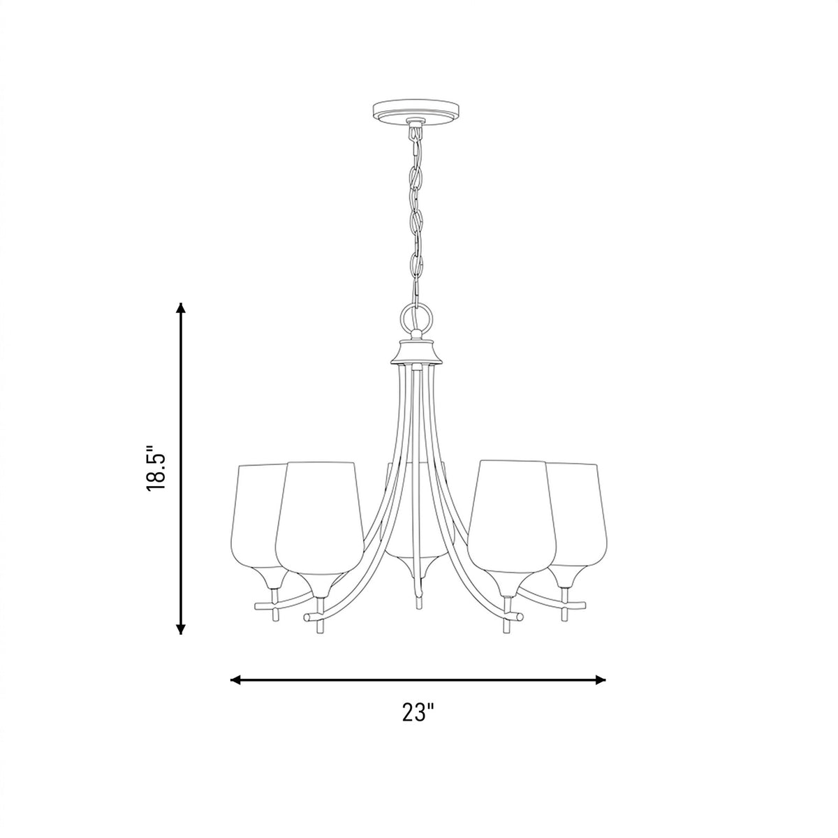 Savoy House Essentials Octave Lt Chandelier, Satin, Satin Nickel