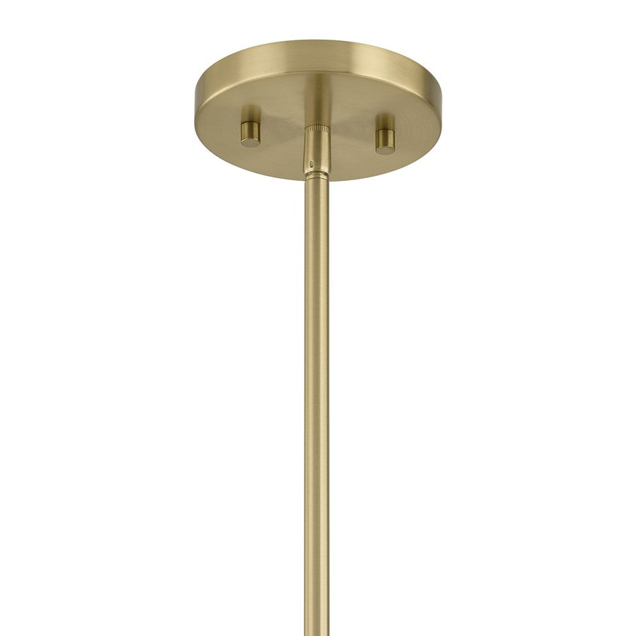 Savoy House Rosa 6 Lt Chandelier, White, Noble Brass