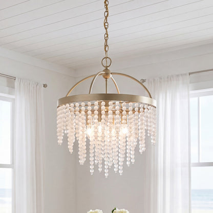 Savoy House Jeanette 4 Lt Chandelier, Noble Brass