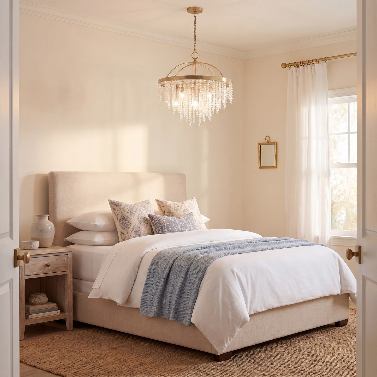 Savoy House Jeanette 8 Lt Chandelier, Noble Brass