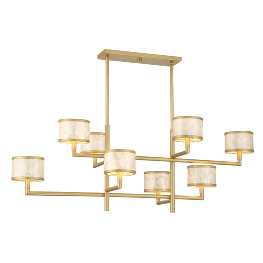 Savoy House Mariquita 8 Light Chandelier, Spun Gold