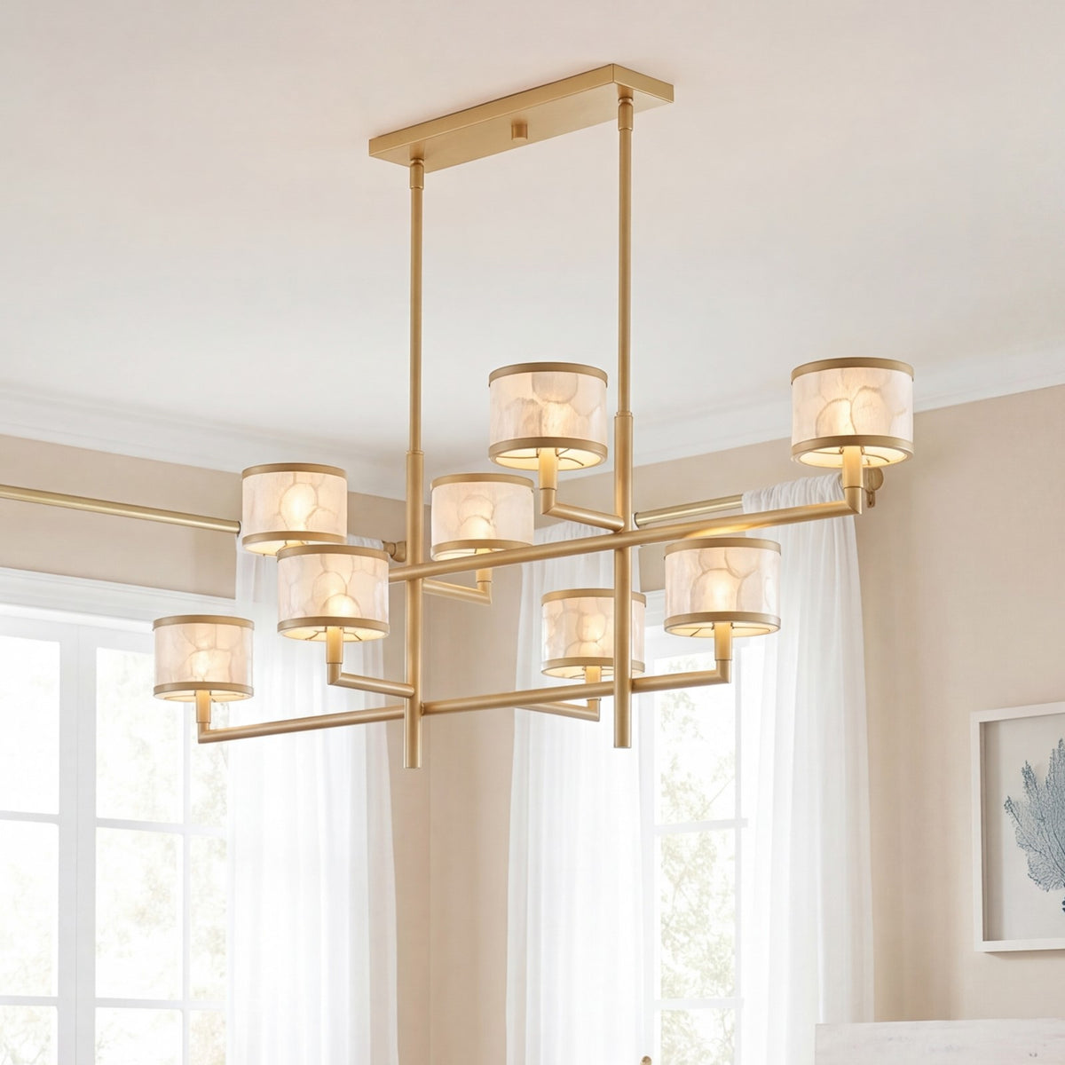 Savoy House Mariquita 8 Light Chandelier, Spun Gold