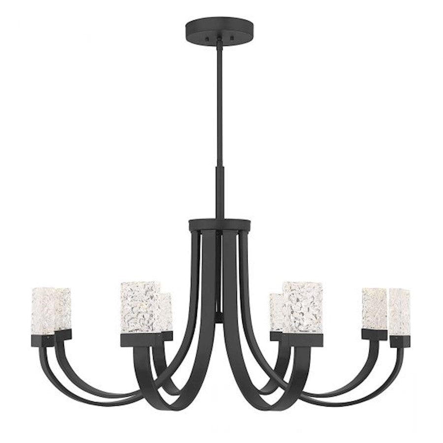 Savoy House Kahn 9-Light LED Chandelier, Matte Black - 1-6622-9-89