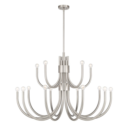 Savoy House Sorrento 15-Light Chandelier, Satin Nickel - 1-6682-15-SN