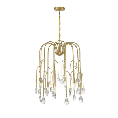 Savoy House Anholt 6-Light Chandelier, Noble Brass - 1-6686-6-127