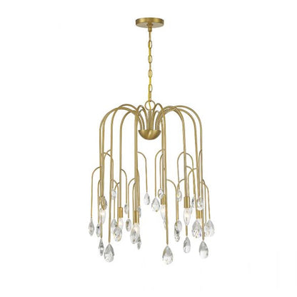 Anho Light Chandelier, Noble Brass