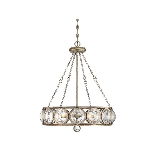 5-Light Chandelier, Brittannia Gold