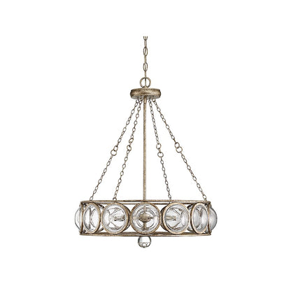 5-Light Chandelier, Brittannia Gold