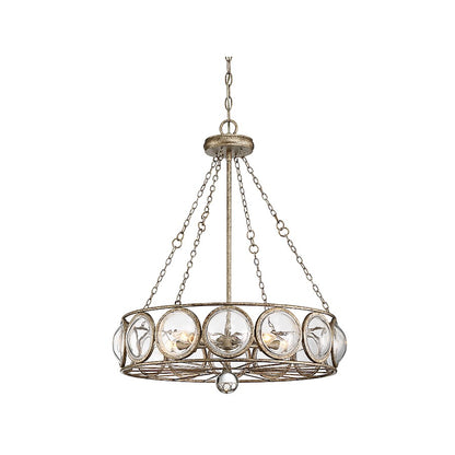 5-Light Chandelier, Brittannia Gold