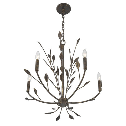 Savoy House Laska 5 Lt Chandelier, Enchanted Bronze