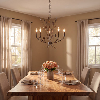 Savoy House Laska 5 Lt Chandelier, Enchanted Bronze