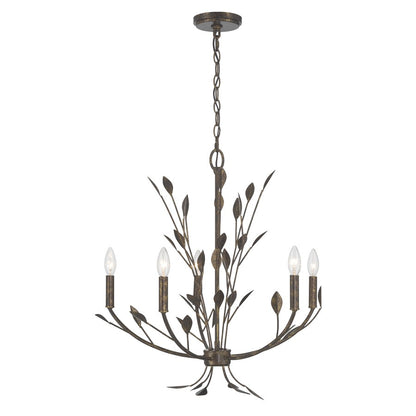 Savoy House Laska 5 Lt Chandelier, Enchanted Bronze