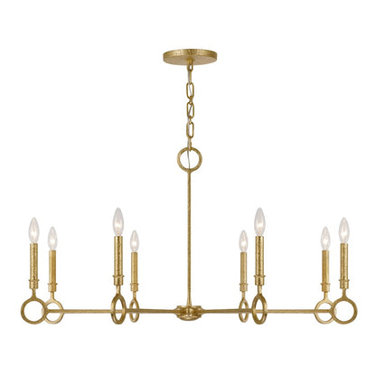 Savoy House Noah 8 Light Chandelier, Gold Armory - 1-6847-8-93