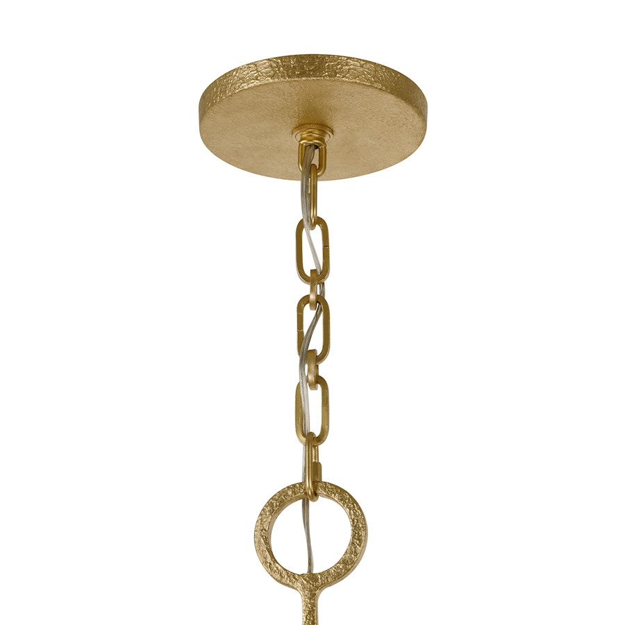 Savoy House Noah 8 Light Chandelier, Gold Armory