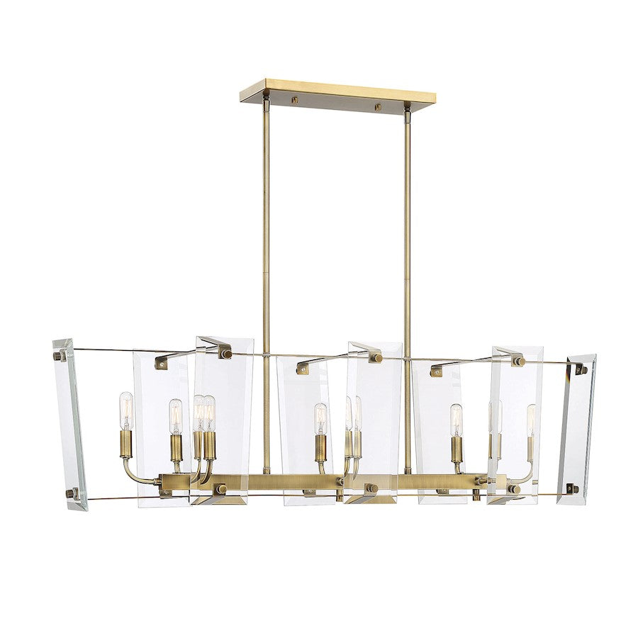 8 Light Linear Chandelier