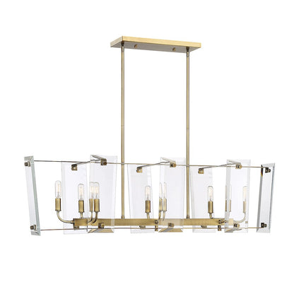 8 Light Linear Chandelier