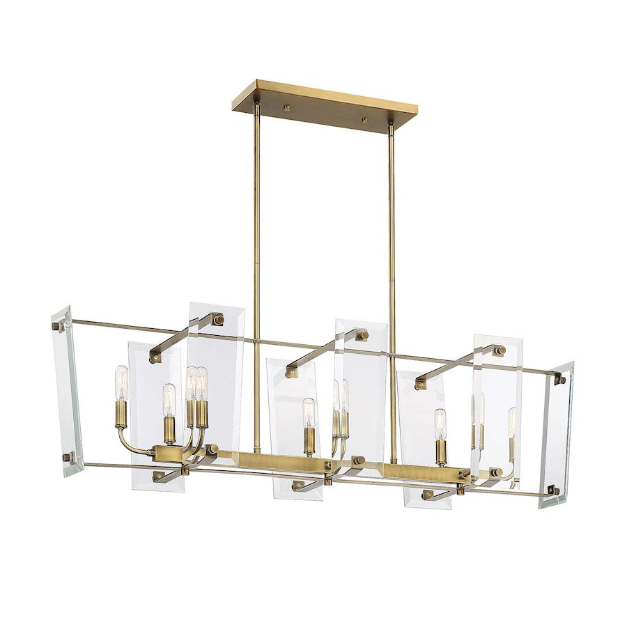 8 Light Linear Chandelier