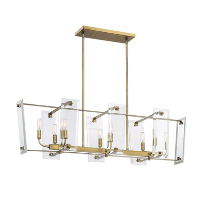 8 Light Linear Chandelier