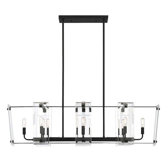 8 Light Linear Chandelier