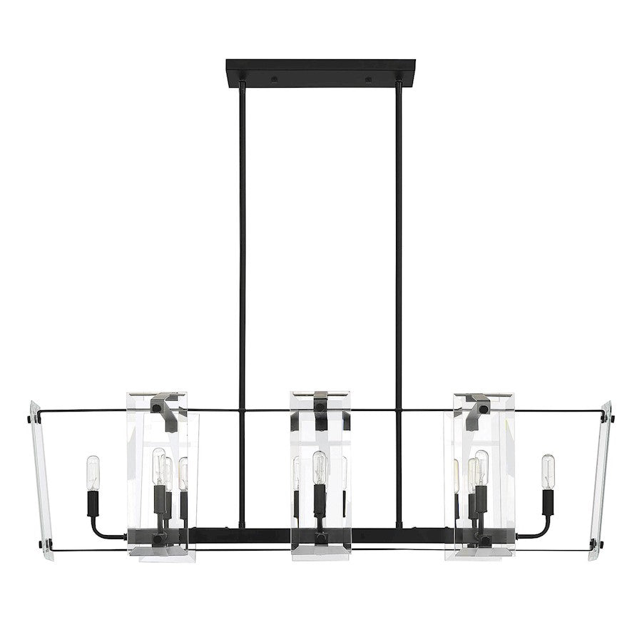 8 Light Linear Chandelier
