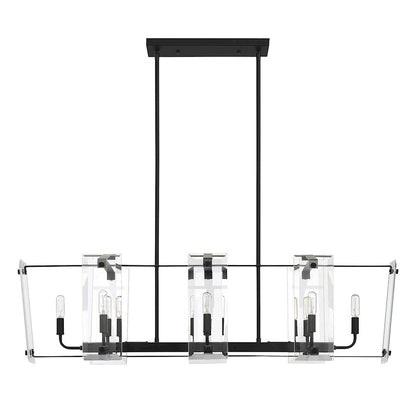 8 Light Linear Chandelier