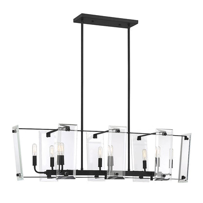 8 Light Linear Chandelier