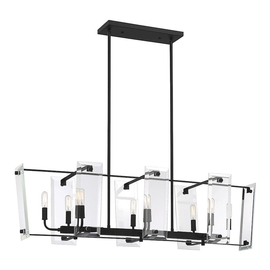 8 Light Linear Chandelier