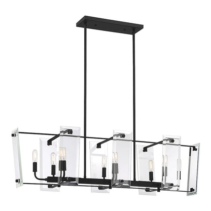 8 Light Linear Chandelier
