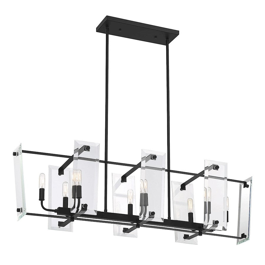 8 Light Linear Chandelier