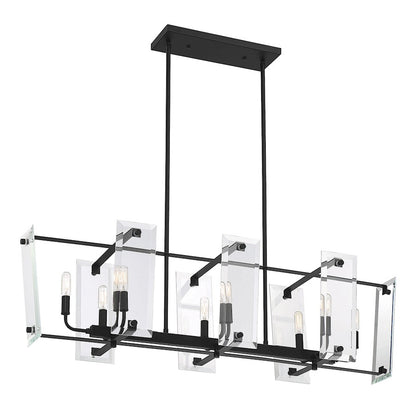 8 Light Linear Chandelier