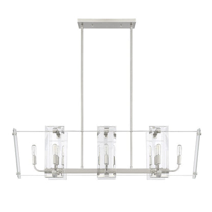 8 Light Linear Chandelier
