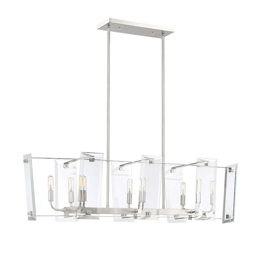 8 Light Linear Chandelier