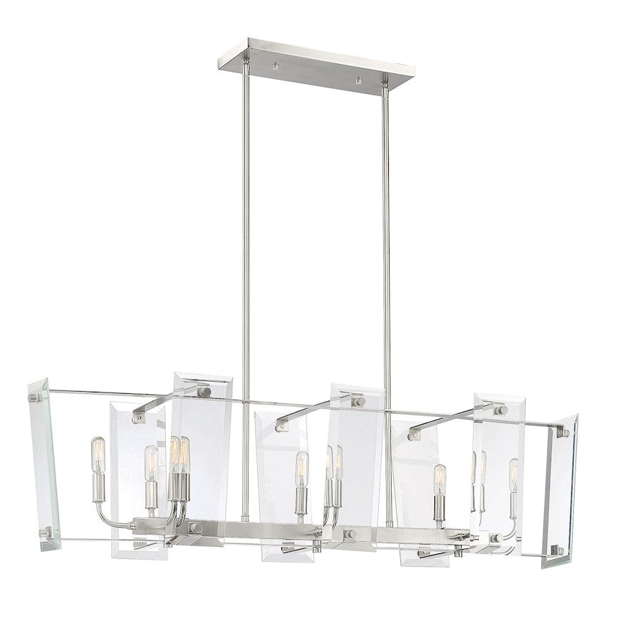 8 Light Linear Chandelier