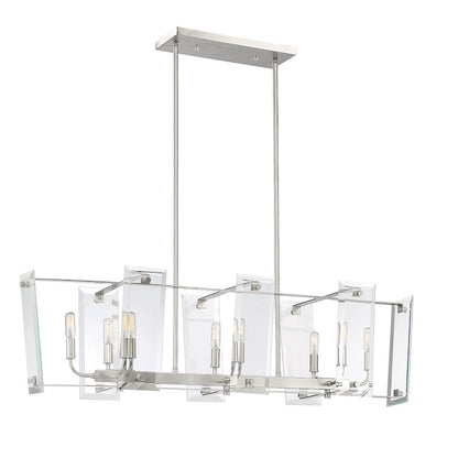 8 Light Linear Chandelier