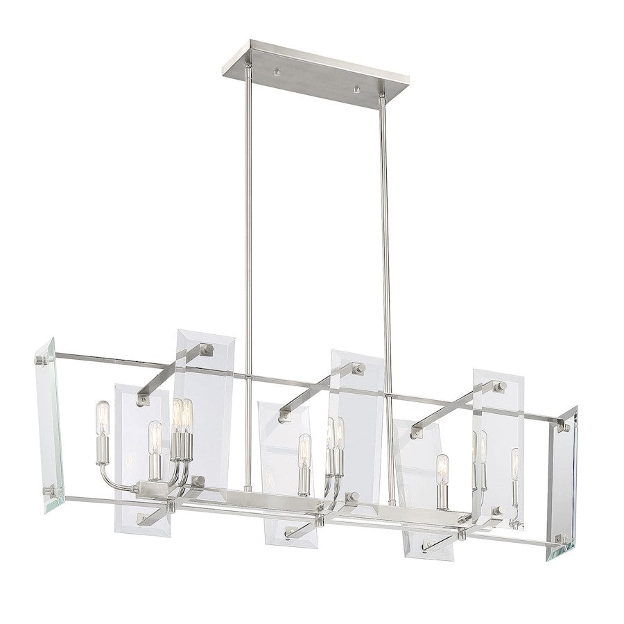 8 Light Linear Chandelier