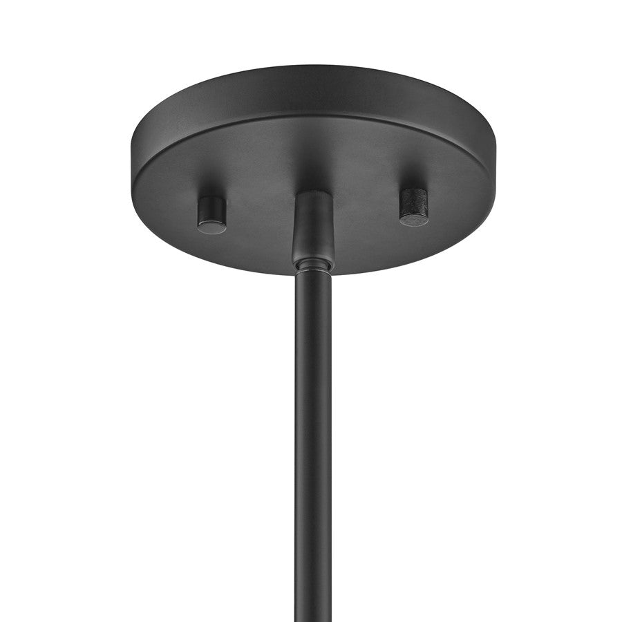 Savoy House Hanley 6Lt Chandelier, Matte Black and Warm Brass