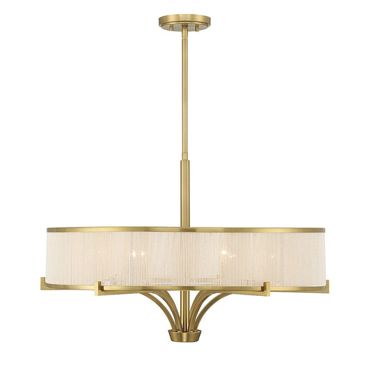 Savoy House Wynwood 6-Light Chandelier, Warm Brass - 1-7752-6-322