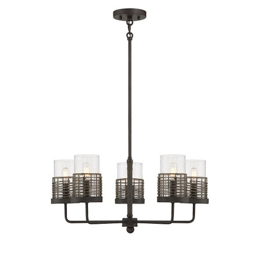 Granada 5-Light Chandelier, Gunsmoke