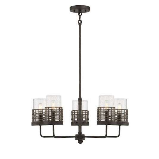 Granada 5-Light Chandelier, Gunsmoke